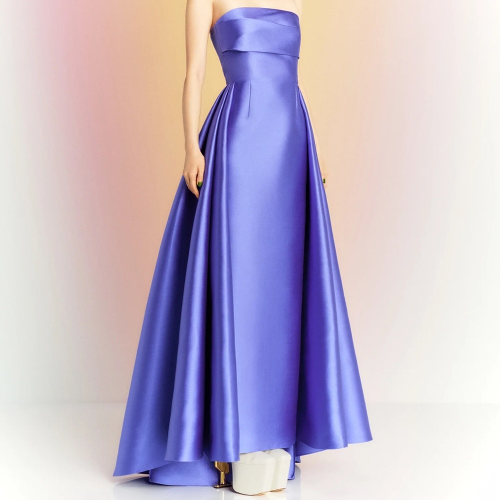 Solace London Purple Strapless Gown - Picture 3 of 3